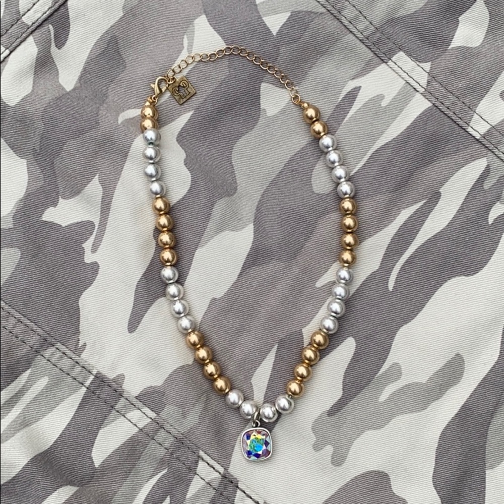 PRICE REDUCED⚡️ Silver Gold Ball Necklace⚡️